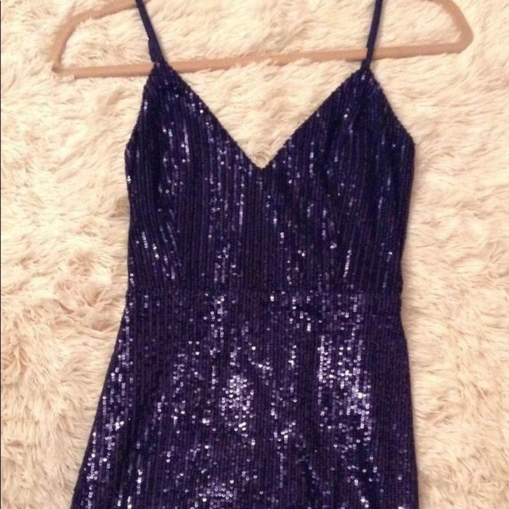 Windsor Navy Sequin Dress
